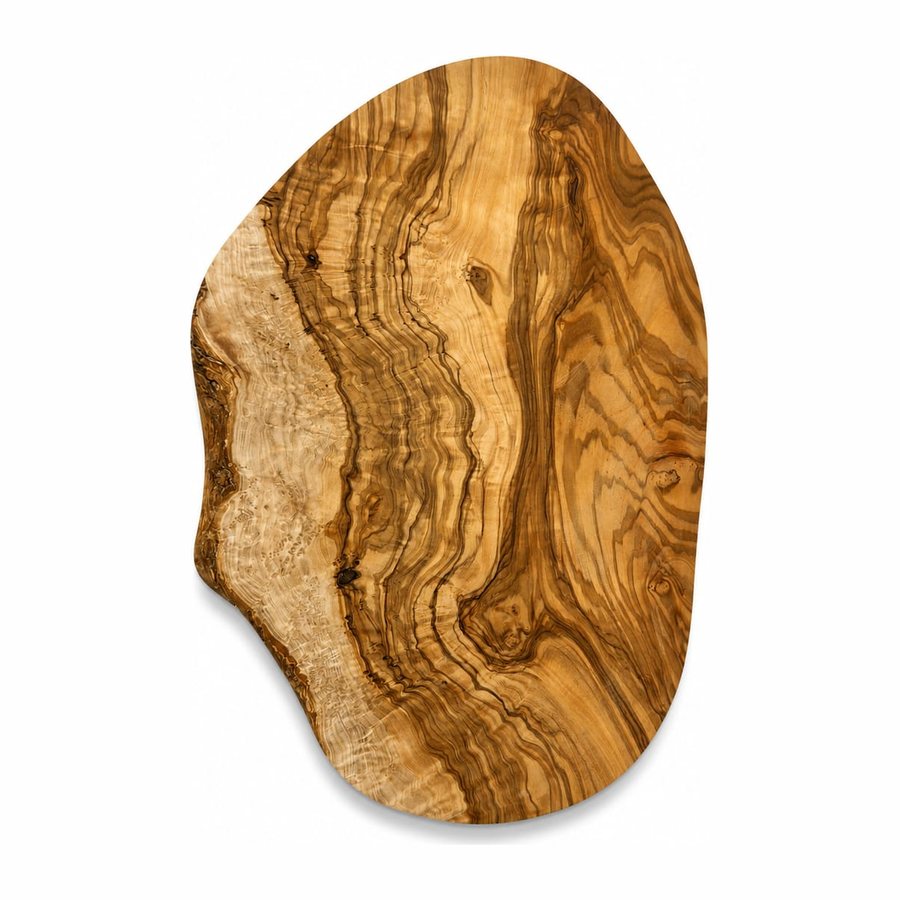 Olive Wood Live-Edge Serving Board