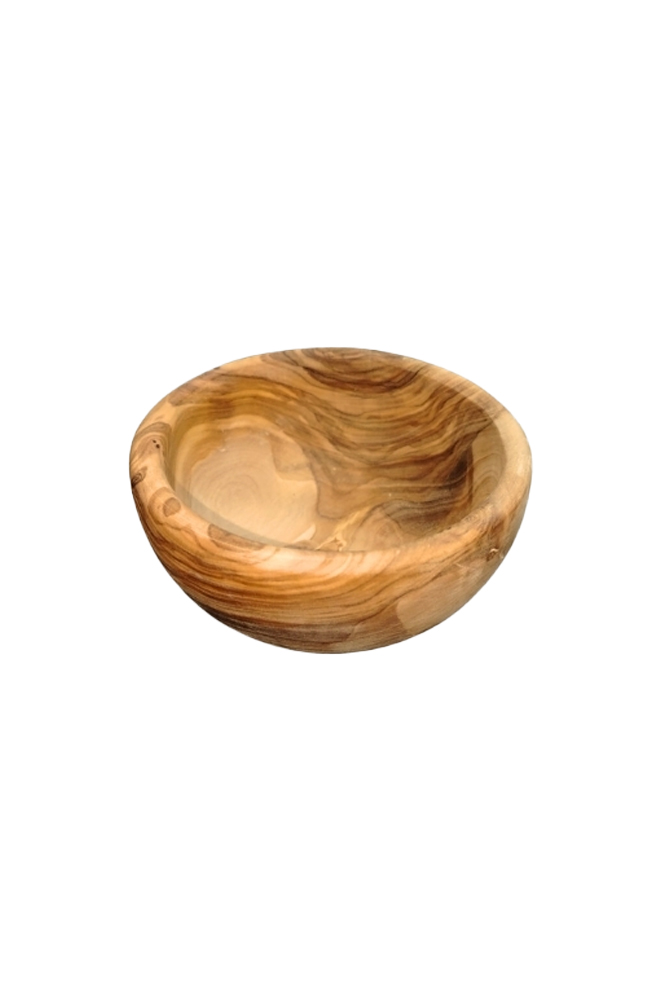 Olive Wood Bowl — Large, 15 × 7 cm