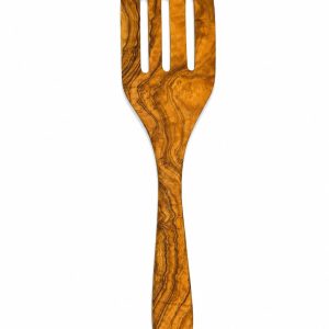 Olive Wood Slotted Spatula — 30 cm